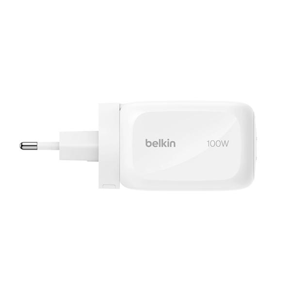 Belkin BoostCharge Pro 3-Port GaN Wall Charger 100W - White